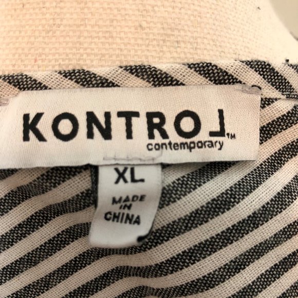 Kontrol striped top bell sleeves XL - Picture 3 of 8